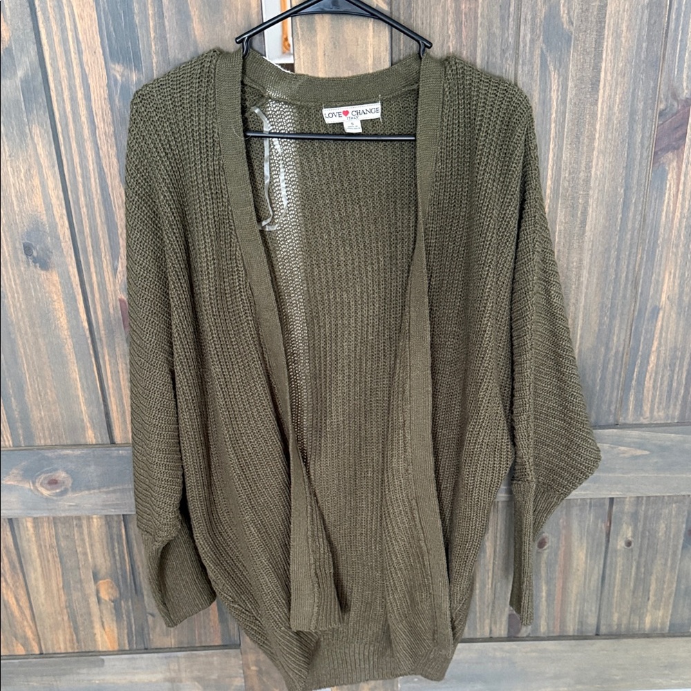 Love Tree Open-Front Cardigan Size Small